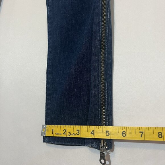 AG Adriano Goldschmied Jeans Womens 28 R Blue The Zip Skinny Zipper Stretch - Picture 13 of 16